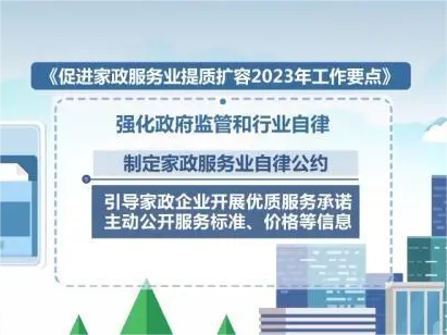 促進家政服務(wù)業提質擴容2023年工作要點